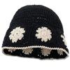 Beliebter Damenhut Strickmütze Handgehäkelt Blumenmütze Y2K Damenhut Mädchen Fotografie Fischerhut Sonnenkappe