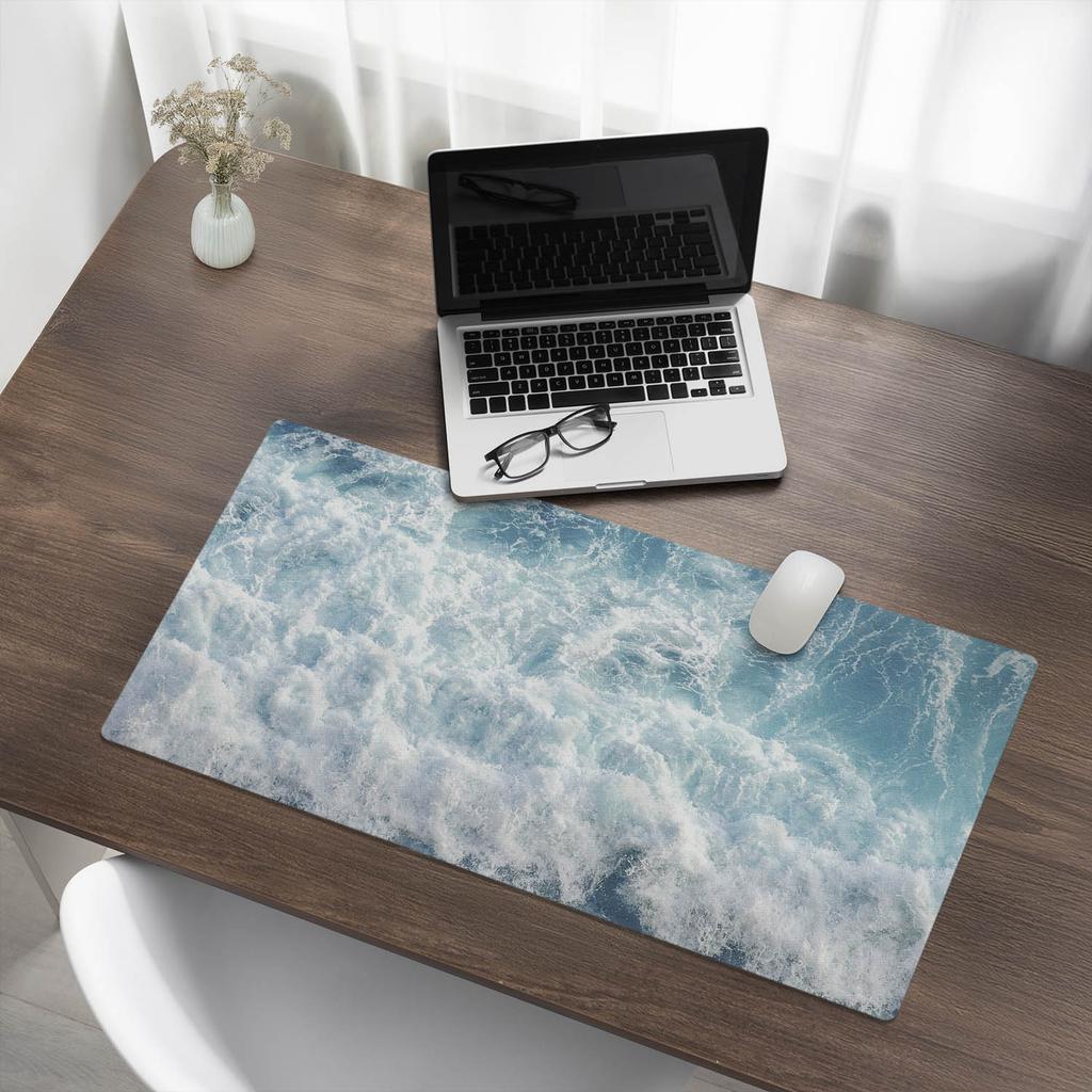 Designer Protective Mat for Laptop Moving Sea Waves 90X45 Cm