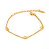 Korean Niche Design Peach Heart Necklace Stainless Steel Versatile Women's Love Bracelet Jewelry