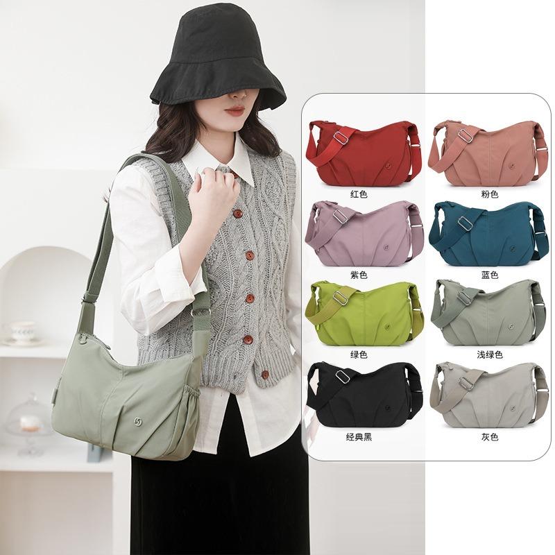 Crossbody Bag Multi-layer Women's Bag Spring New Women's Leisure Bag Lightweight Nylon Bag Single Shoulder Diagonal Span Women's Bag