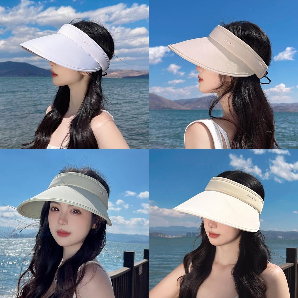Summer Uv Protection Sun Hat With Wide Brim Breathable Ice Silk For Outdoor Activities Women