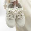 Damskie białe buty na grubej podeszwie, jesienne nowe buty w stylu uniwersyteckim, retro sportowe casualowe buty typu board, modne buty damskie