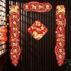Cartoon Chinese New Year Couplets Paper Window Door Stickers  Celebration Party