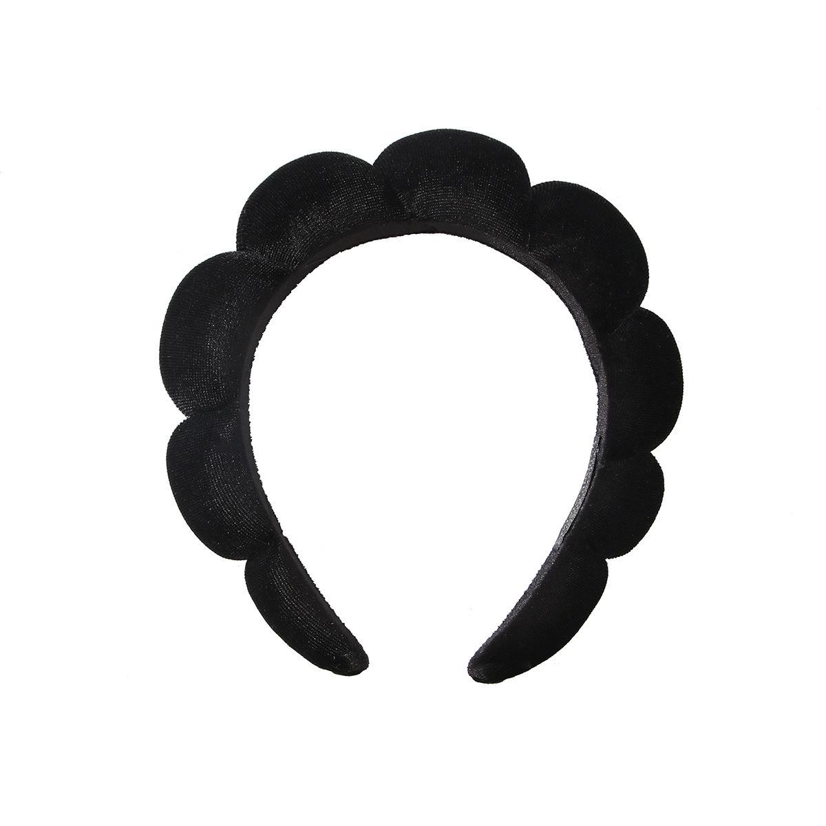 

Solid Color High Crown Terry Cloth Braided Sponge Headband