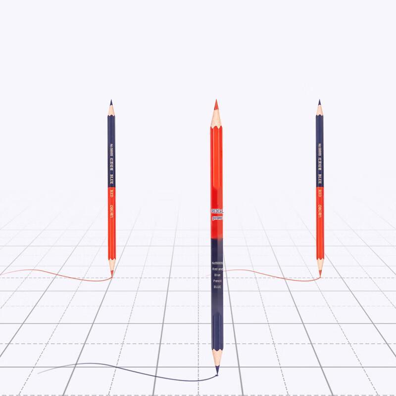 Deli Double-Ended Red Blue Pencils (12-Pack)