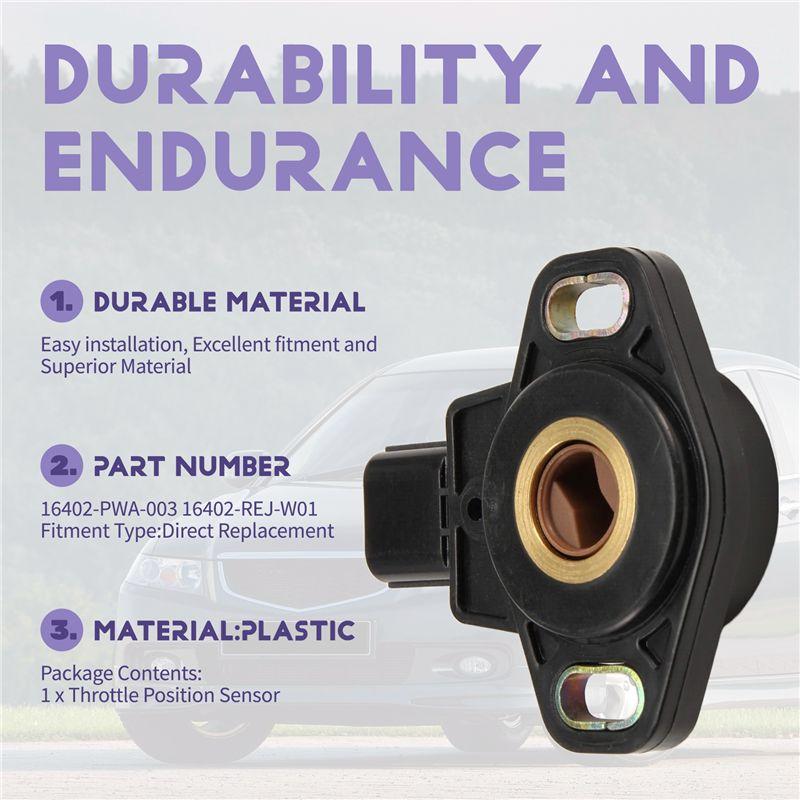 Car Throttle Position Sensor Replacement Parts- For Honda Accord Fit 2003-2005 Part Numbers 16402-PWA-003& 16402-REJ-W01