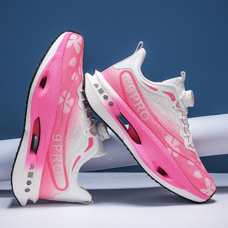 Men's sports shoes, lightweight carbon plate racing running shoes, winter shock absorption, anti slip, wear-resistant, breathabl