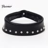 Stylish Pointed Lapel Collar Punk Style PU Leather Fake Collar, Detachable Studded for Women, Rock Faux Rivet Choker Necklace, Adjustable Cool