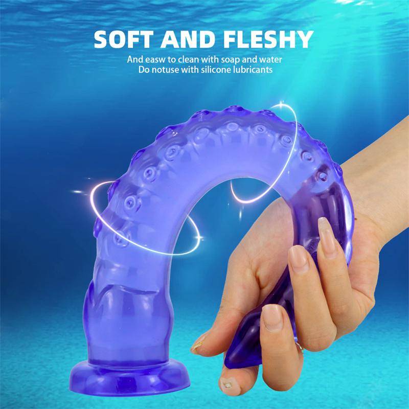 Anální anální kolík ženského Abyss Tentacle Masturbator Alien Dildo Soft Octopus