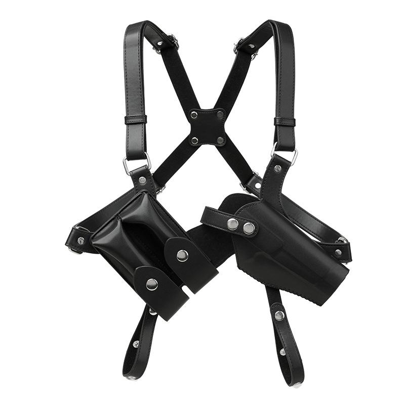 Dual shoulder Concealed Pistol Holster Side back Strap Pistol Holster Outdoor Shoulder Strap Underarm Bag
