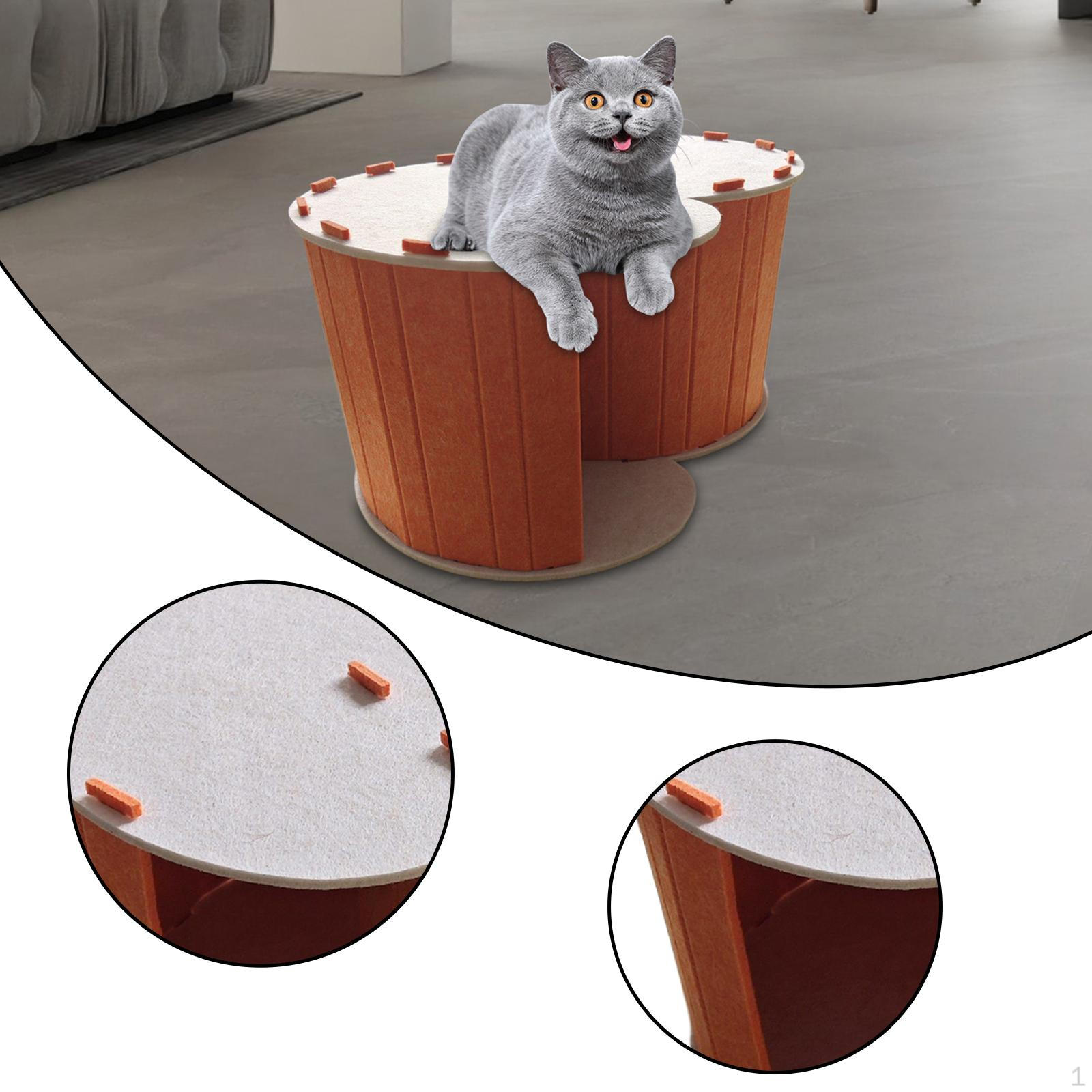 

Кошачий домик с туннелем и лежанкой, складной домик для котят S