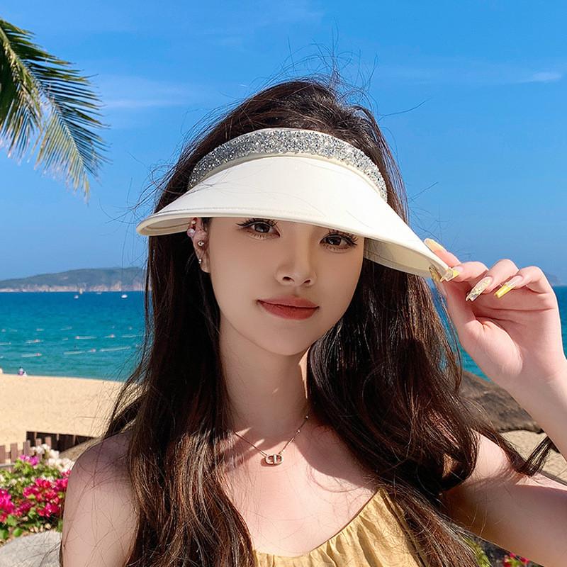 Sparkling Open Top Sun Hat For Beach And Outdoor Activities