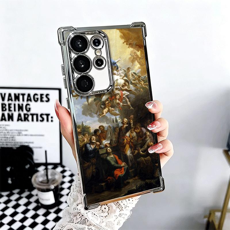Renaissance Aesthetics Art Painting Soft Phone Case For Samsung Galaxy S26 Ultra S25 Edge S24 FE S23 Plus S22 S21 + S20 Plating