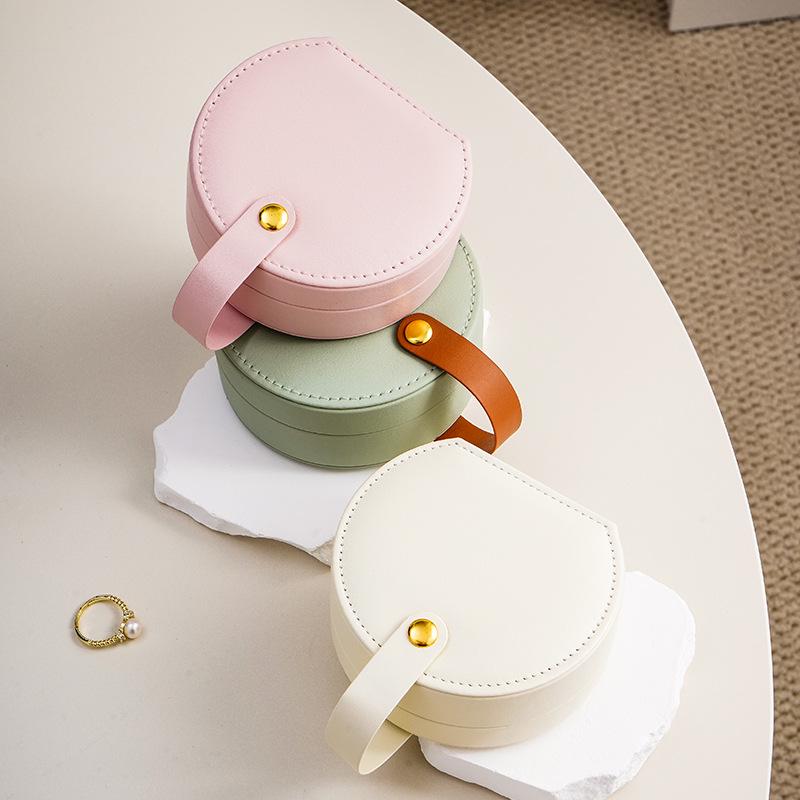 Portable Jewelry Storage Box for Necklaces, Rings, Studs, and Earrings