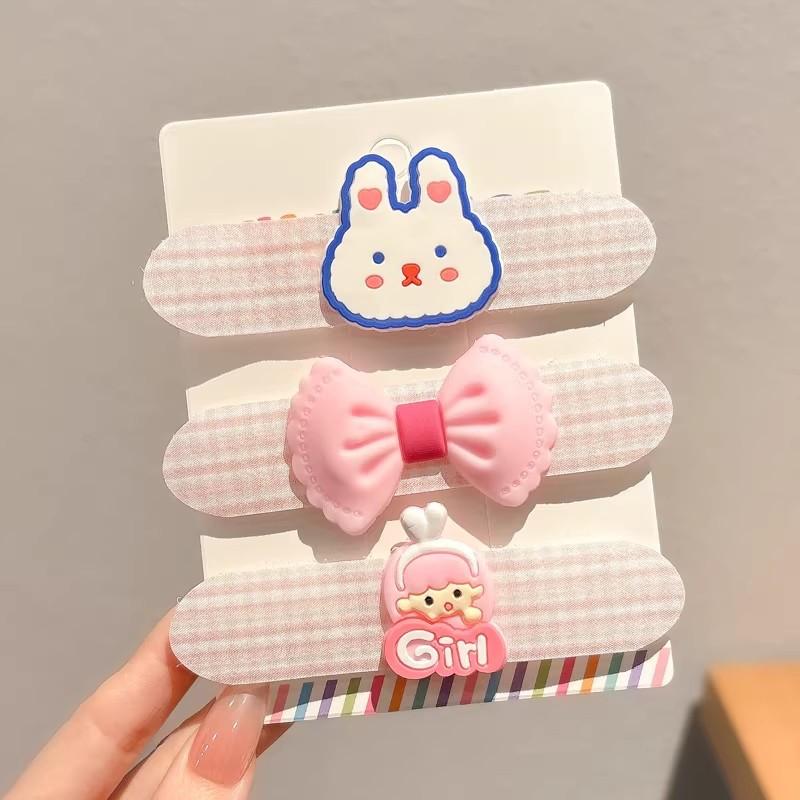 3-9pcs Hair Accessories Hairpins Hair-friendly Velcro Broken Hair Tidying Fragmented Hair Girl Magic Tape Cute Children Delicate Jewelry