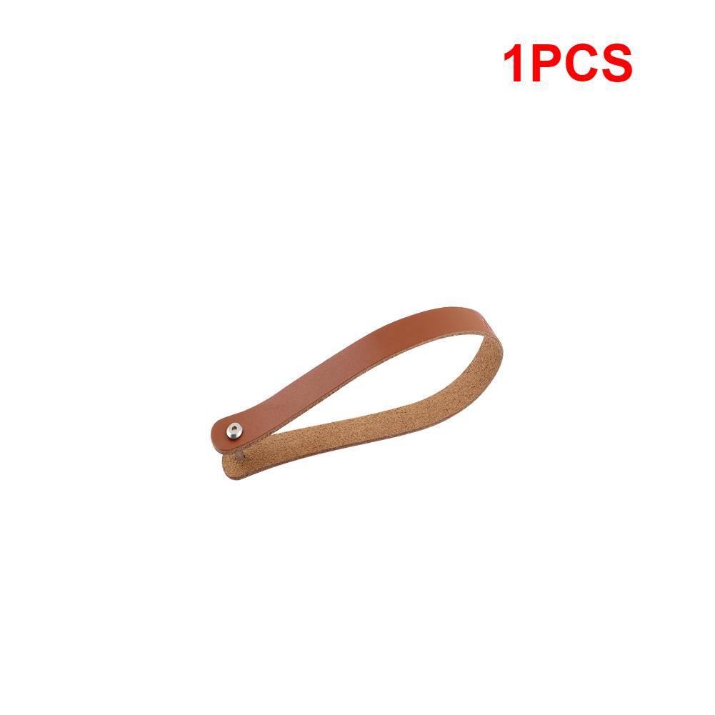 1/2PCS Cowhide Leather Pull Strap Belt Quick Release Rope Block Bag for Brompton Folding Bike Front Bag Carrier Block Strap