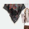 New Women's Temperament Small Square Scarf Decorative Scarf Velvet Small Silk Scarf New Autumn and Winter Warm Scarf