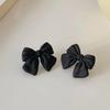 Elegant Gold-Plated Black Zircon Stud Earrings - Niche Design for a Luxurious Fashion Statement