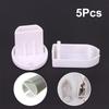 Bundle of 5 PVC Sealing Caps for Roller Blinds; Plastic Bottom Rail End Caps; Non-Slip Curtain Track Fixtures