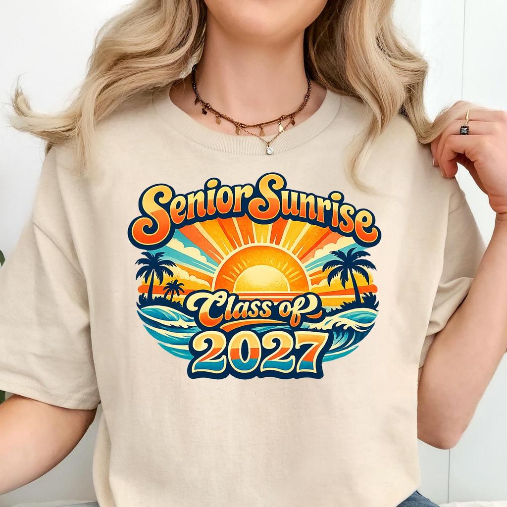 2027 senior Sunrise shirts, senior shirt, senior mom 2027, senior gift, senior Sunrise shirt, 2027 senior shirt, retro tee
