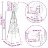 Windmill Gray 84 X 68 X 245 Cm Iron