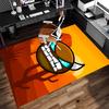 1pc Geometry Dash5 Print Area Rug - Soft, Washable Non-Slip Indoor Mat for Office Chairs, Living Room, Home Office Decorative Rug