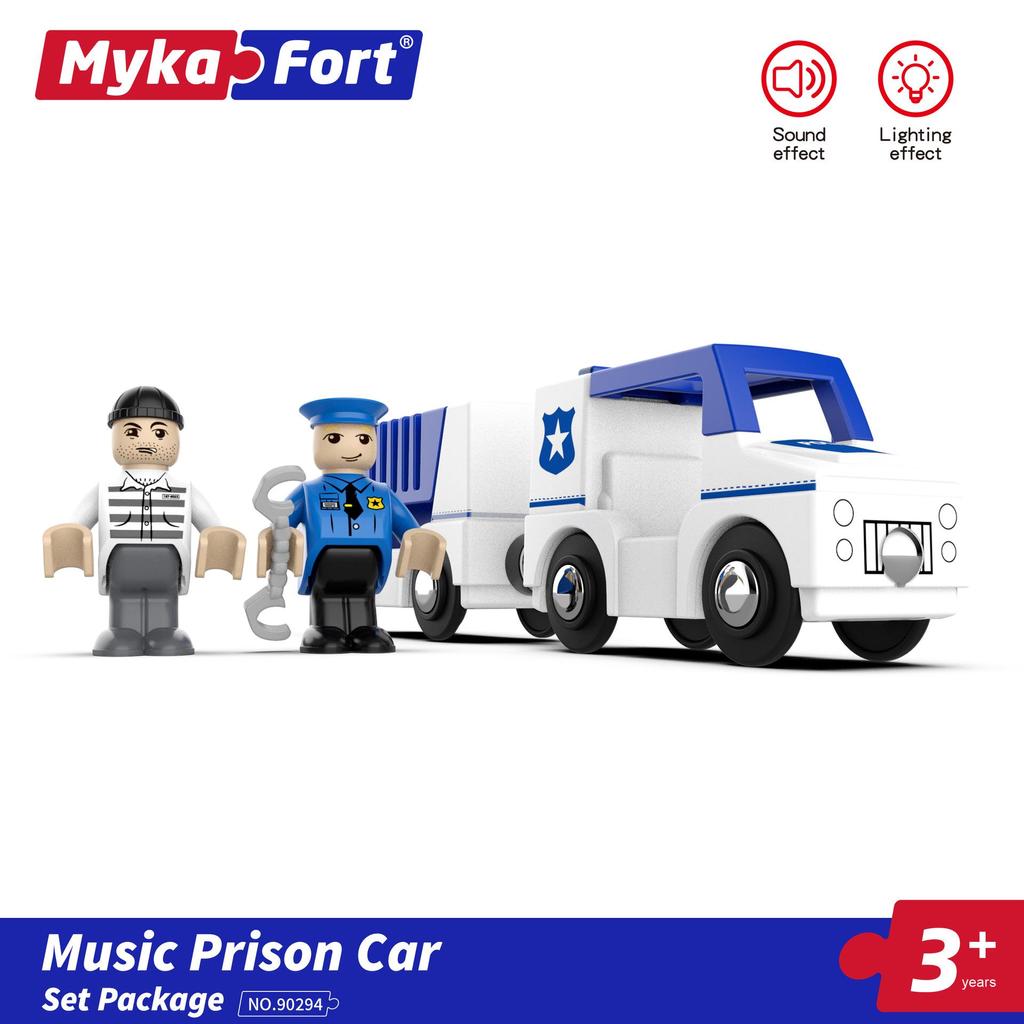 Sound & Light Track Car Police Station Fire Rescue Role-Play Toy for Kids