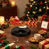 Compact Christmas Table Ornament Floating Santa Sleigh, Flying Sleigh Magnetic Levitation Display, Claus Tabletop Decor for Home, Office, Shelf