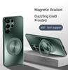 Magnetic Stand Magsafe Case for Samsung Galaxy S24 S23 S22 Ultra Plus Shockproof Hard Matte Ring Holder 360°Rotating Kickstand Protective Back Cover