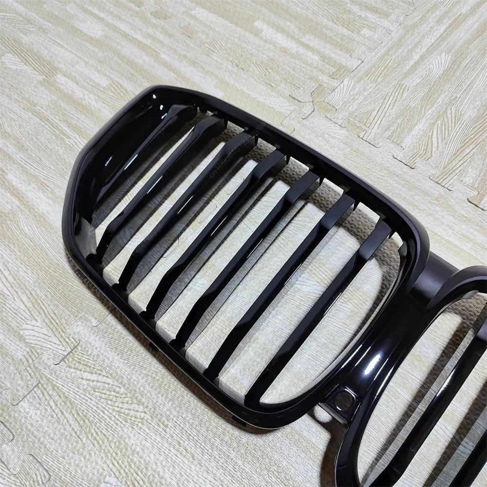 Car Front Kidney Grill Grille Racing Grills Grille Bodykits Tuning For BMW X5 G05 LCI 2023-2024+ Single Slat ABS Gloss Black