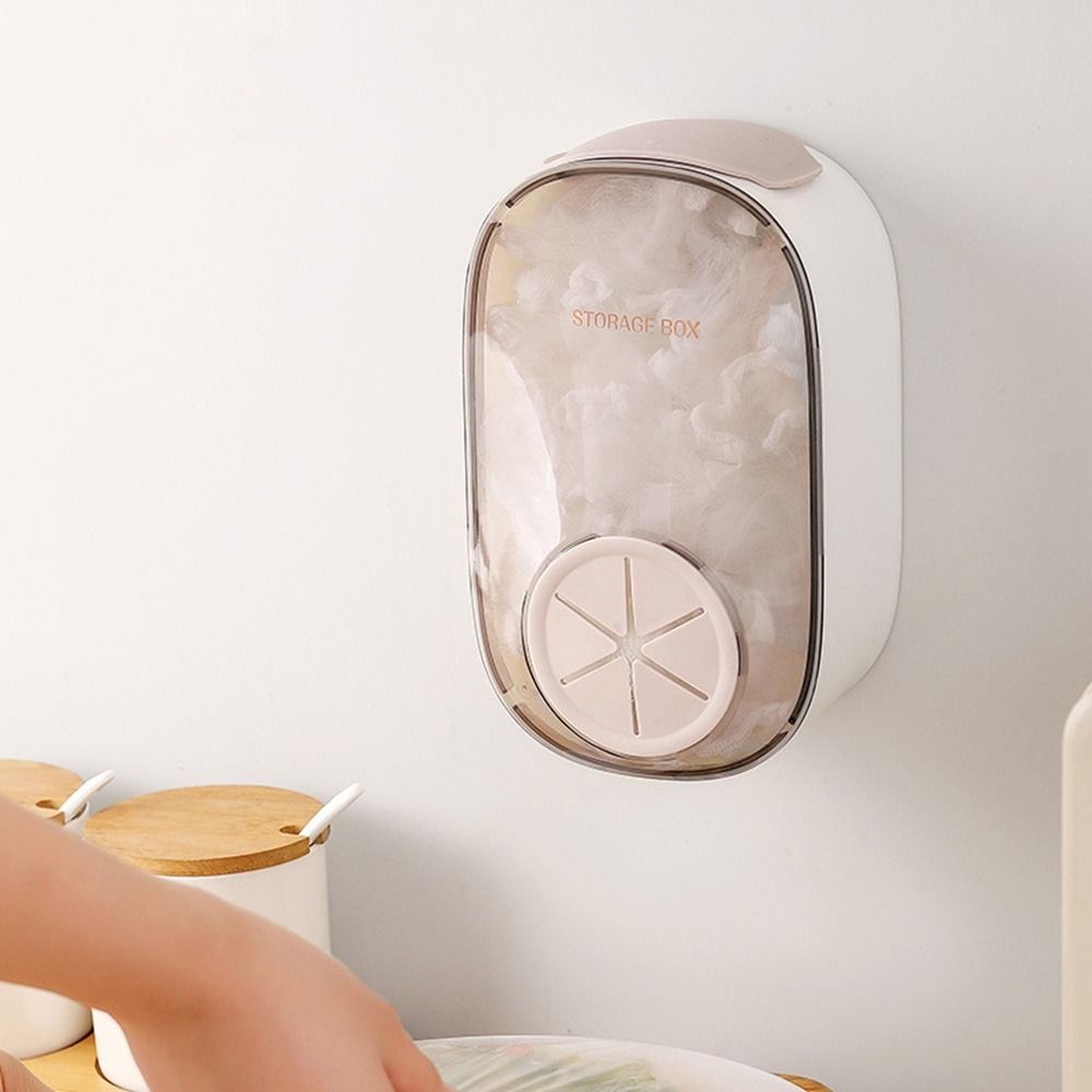 Wall Mounted Wrap Cover Storage Box Dustproof Disposable Food Cover Storage Box  for Home