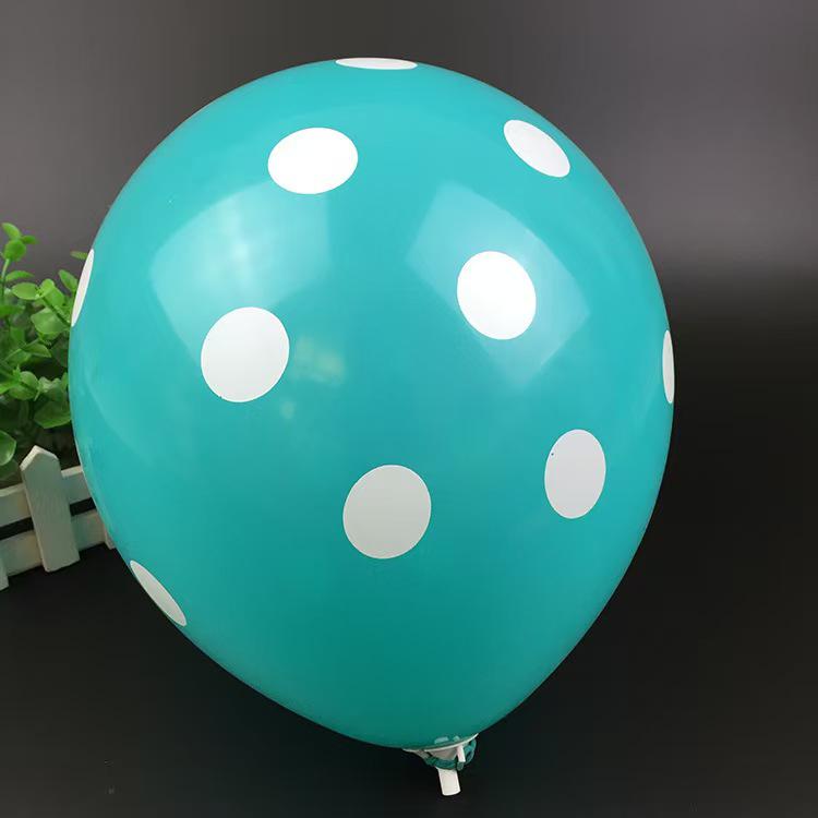 Candy Color Polka Dot Balloons 12" 280g for Children's Day & School Event Decoration