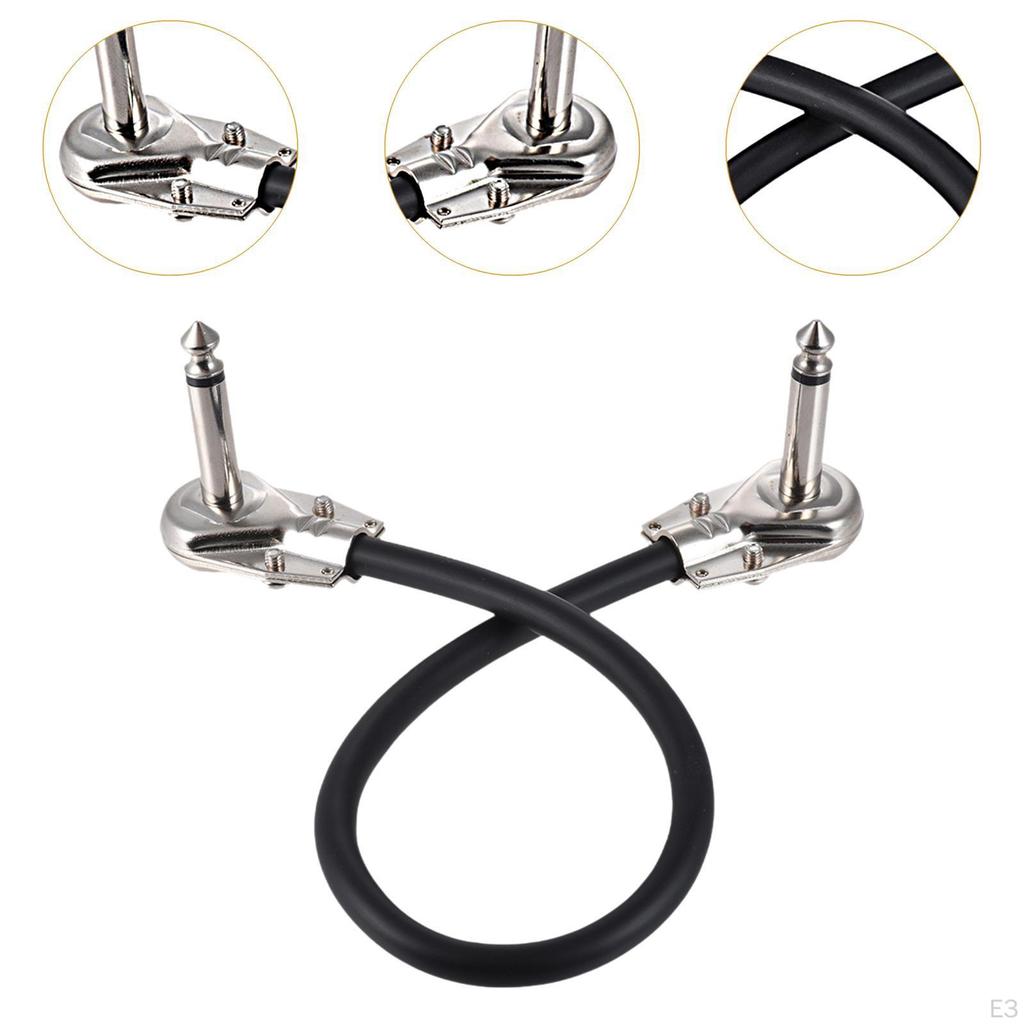 Guitar Patch Cable Effects Pedal Board Cord Clear Sound Easy Installation Lightweight Multipurpose