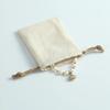10 Cotton Burlap Jewelry Packaging Pouches Organizer Wedding Christmas Party Candy Bag Present Mariage Jute Drawstring Gift Bag