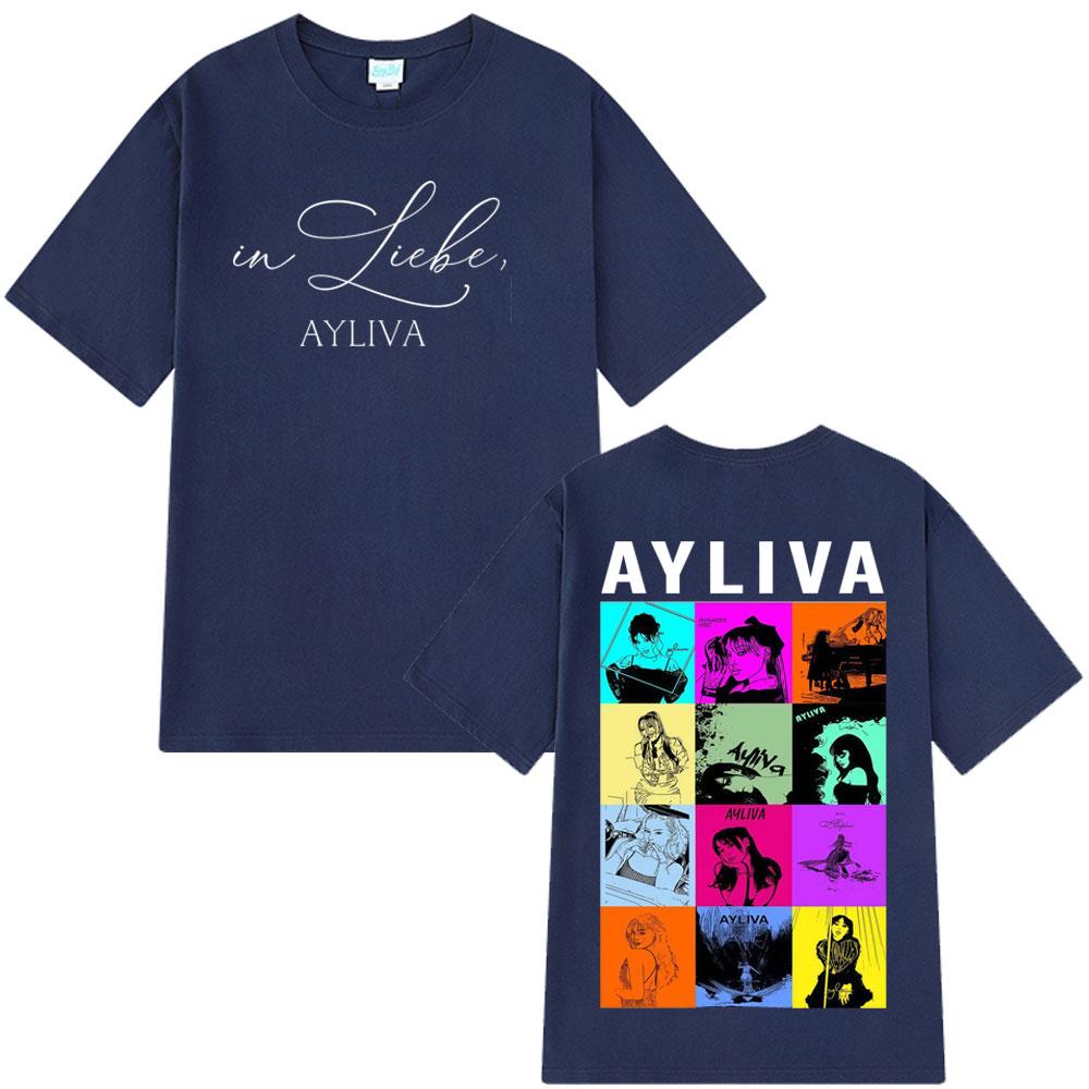 Summer Die Ayliva Album Pattern Summer Men  Women Y2K Luxury Fashion Comfortable Quality Oversized Tshirt