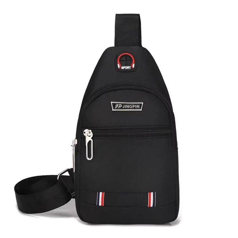 

Нагрудная сумка мужская на плечо, сумка-мессенджер, водонепроницаемая ткань Оксфорд, модная, в стиле athleisure, маленькая сумка кроссбоди, рюкзак, мужские сумки 9905 Small Edition Black