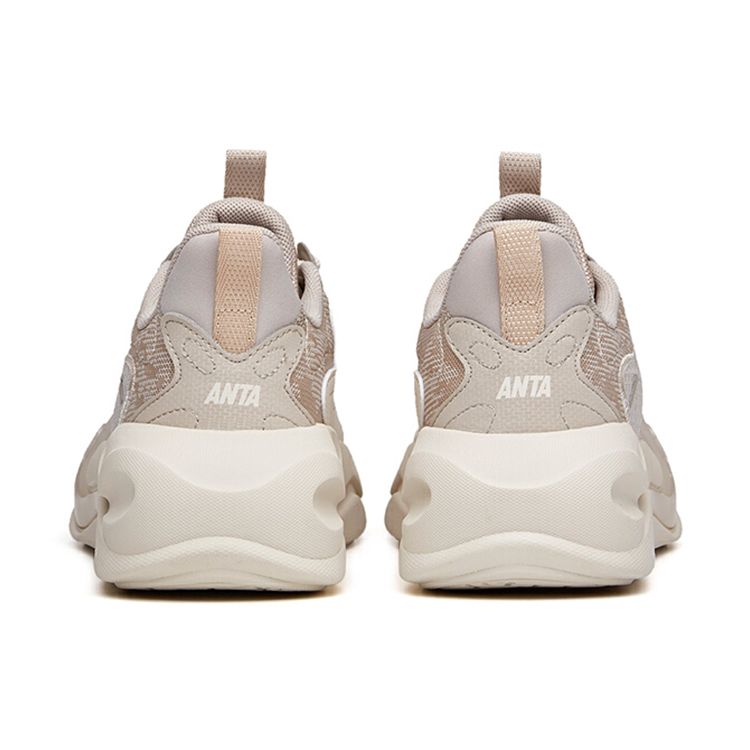 Anta Lifestyle Series Tide Worship 2.0 Comfortable Non-Slip Wear-Resistant Low-Top Casual Shoes Men sneaker Mud-Gray 112138840-3
