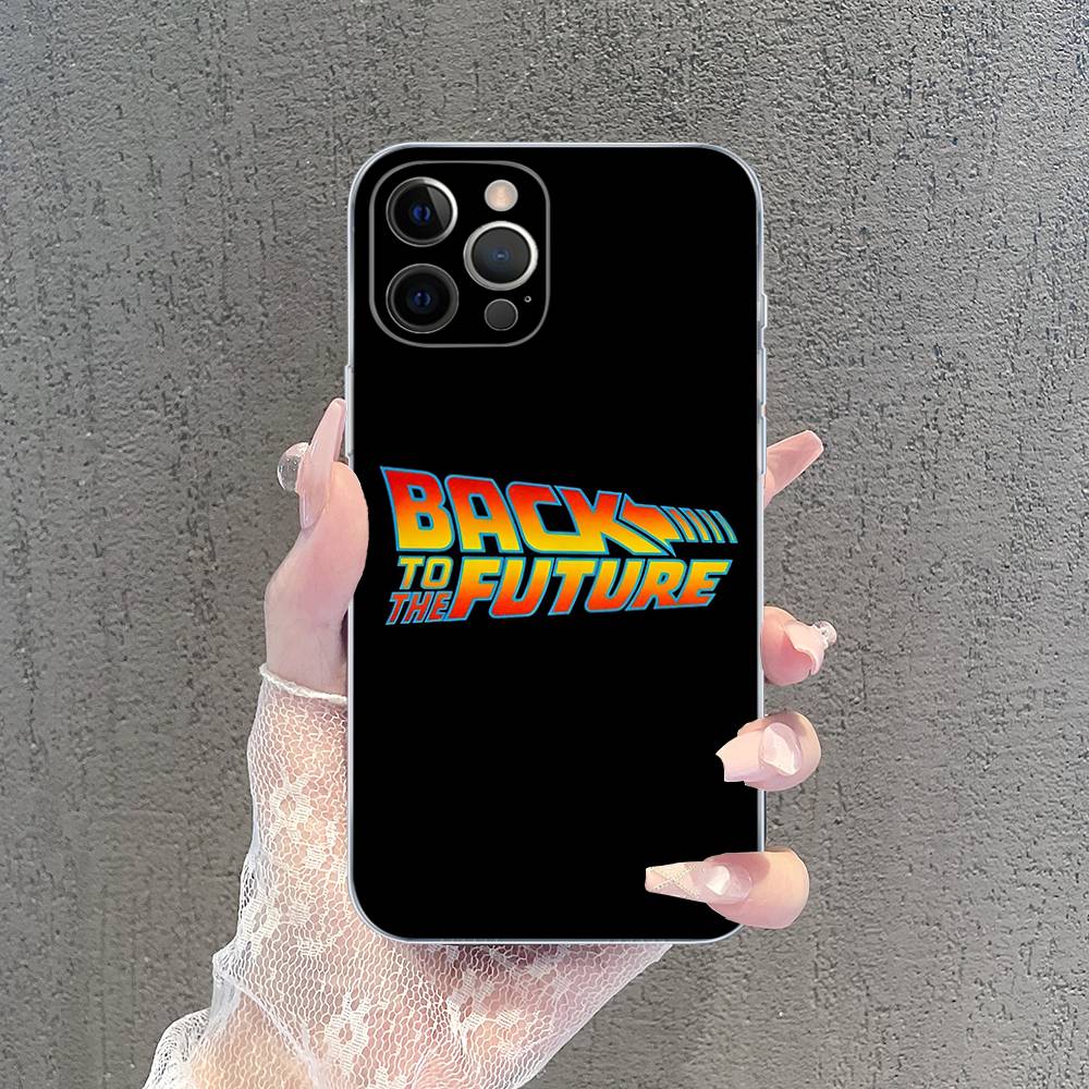 Back To The Future Transparent TPU Phone Case For IPhone 17 11 12 13 14 15 16 Pro Max 16 Plus Cover