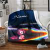 Custom Name Rainbow Dash Party Party Blanket For Couch Bed Plush Cozy Fuzzy Blanket Super Soft Warm Blankets For Fall And Winter 0916116