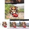 Christmas Deer Car Pendant With Acrylic Material And Cartoon Style For Festive Vehicle Decor