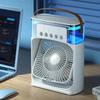 3-in-1 tragbarer Luftbefeuchter, Luftventilator, Klimaanlage, kleiner Haushaltsluftkühler, LED-Nachtlicht-Einstellventilator, Büro- und Heimventilator