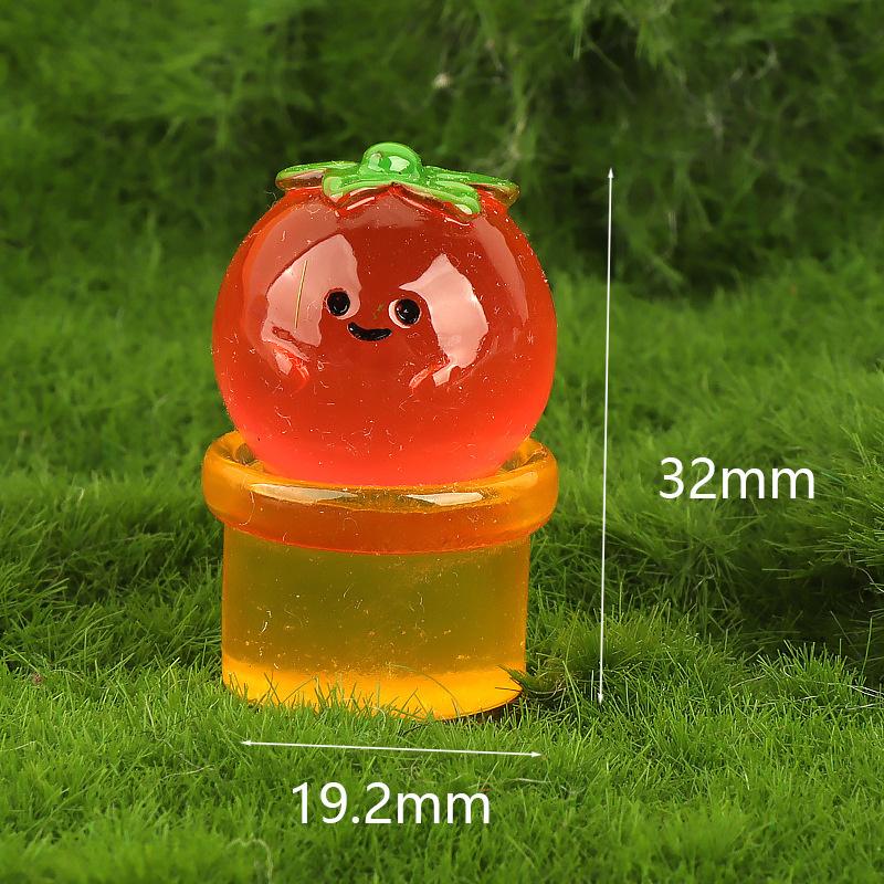 Noctilucent Moss Vegetable Potted Plant Landscape Miniature Figurines Ornament Diy Doll House Decoration Car Ornament Gifts