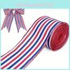 Festlig Självständighetsdag Dekorativ 5 Yards Amerikansk Flagga Randigt Band För Festdekorationer Och Presentinslagning