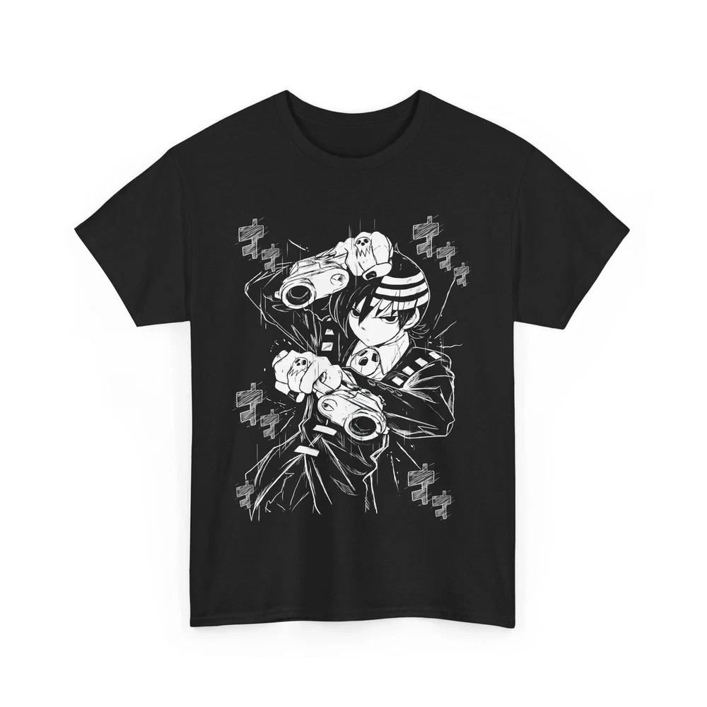 Anime Death The Kid Soul Eater Black T Shirt S