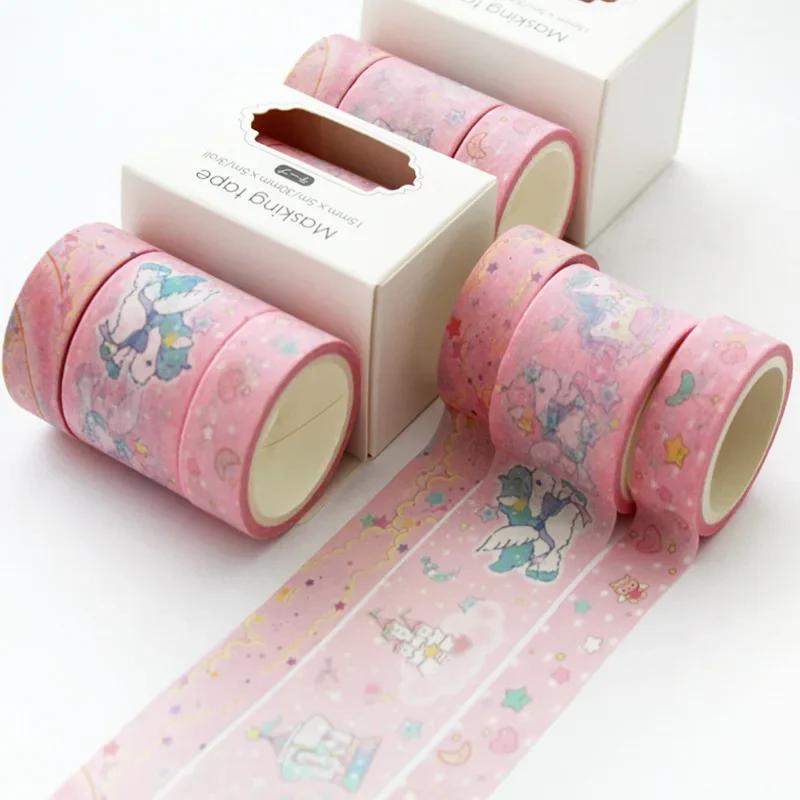 3 Rolls Per Box Landscape Series Decorative Tape Hand Account Collage DIY Decorative Materials Student Gift Decorative Tape