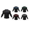 Herren Hochelastische Kompressions-Laufjacke Schnelltrocknendes Langarm-Fitnessstudio-T-Shirt