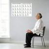 2Pcs Chair Tai Chi Workout Posters Seated Exercises Chart 30-Day Chair Tai Chi Guide for Seniors Beginners Home Gym Decor
