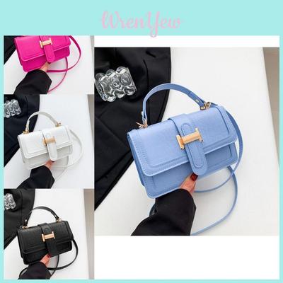 Chic Casual French Style Small Shoulder Bag In Black White Magenta Blue Yellow