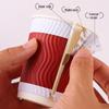 Handon 400ml Wellpapp-Kaffeebecher mit Deckeln