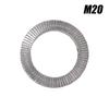 Self Locking Washers Stainless Steel Gasket Dual Stack Wedge Anti Loosening Washer M8 M10 M12 M16 M20 Shock Proof Gasket